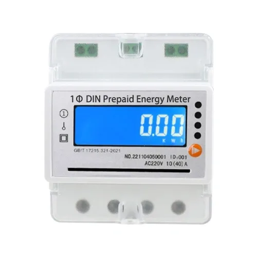 Single-Phase Din Rail-type Prepaid Energy Meter(Full-Function 4P)