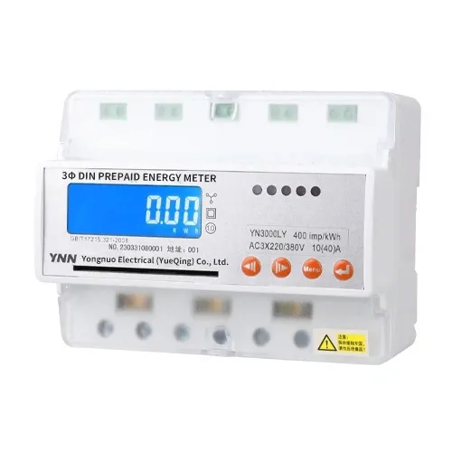 Three-Phase Din Rail-type Prepaid Energy Meter(Full Function 7P)