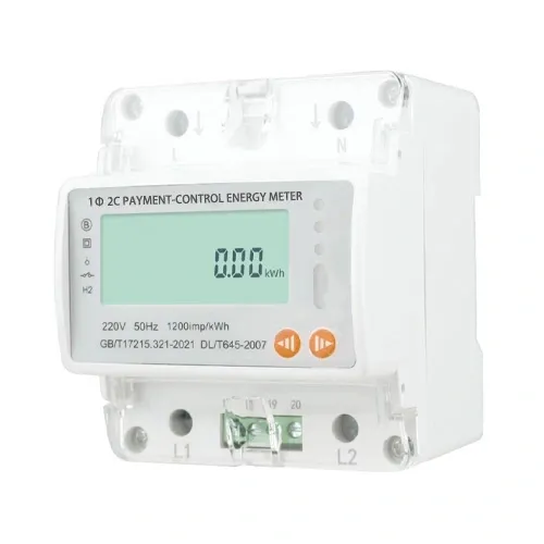 Single-phase Double-circuit Tariff Control Energy Meter