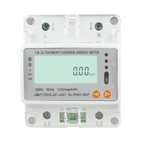 Single-Phase Double-Circuit Payment-Control Energy Meter